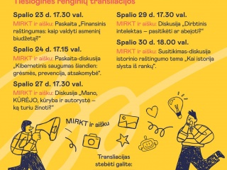 Medijų ir informacinio raštingumo (MIRKT) savaitė