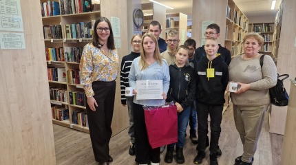 Šalčininkų biblioteka dėkoja Evai Miloševič