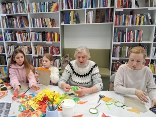 Užgavėnės Baltosios Vokės bibliotekoje