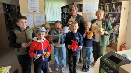 Pirmokų pažintis su biblioteka Rūdninkuose