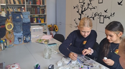 Rudens spalvos atkeliavo ir į biblioteką! 